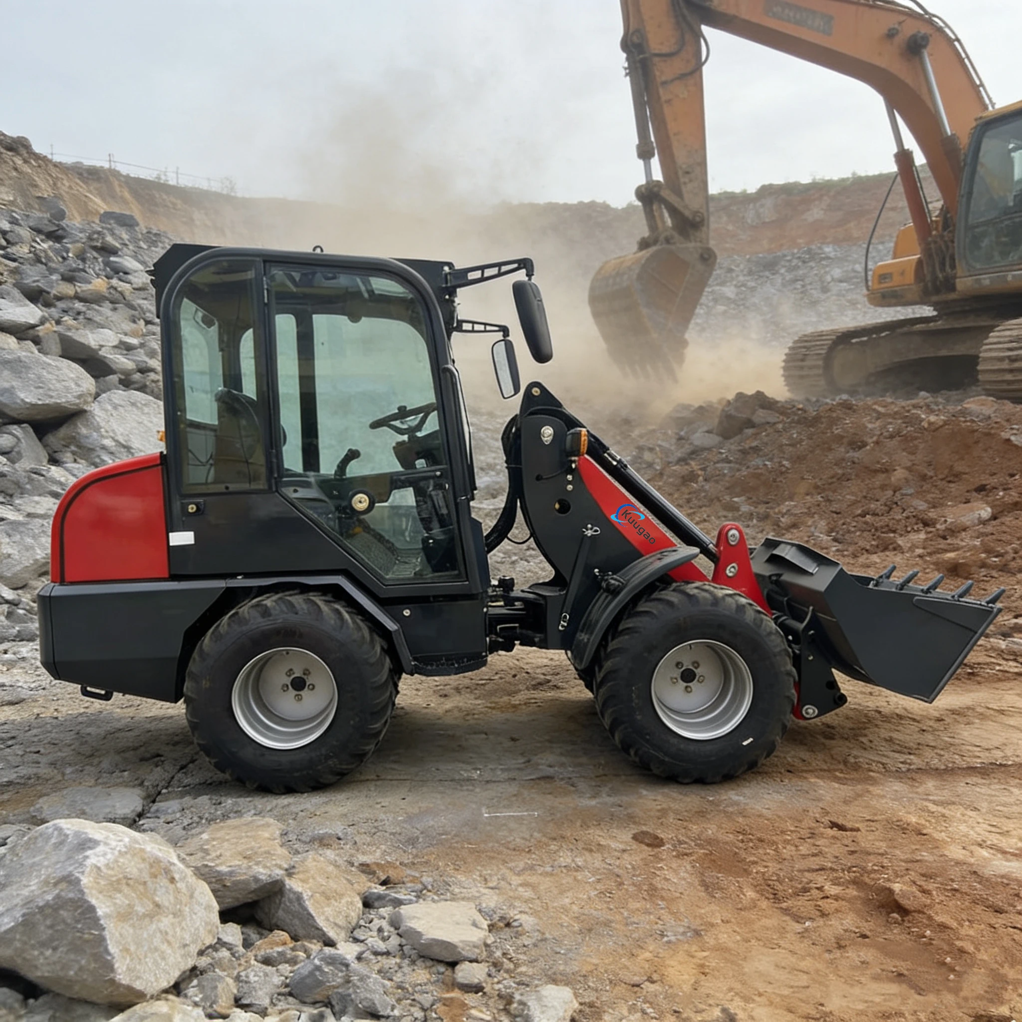 Yanmar Engine Diesel 4WD Wheeled Loader - Construction Loading Machinery Terrain CE Certified Wholesale Customizable Hot Sale