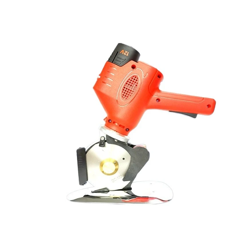 Rechargeable electric round knife cutting machine, electric scissors 100 model leather fabric paper cutting machine