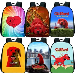 Clifford duży czerwony pies plecak dziecko dzieci przedszkole Bookbags maluch chłopcy dziewczęta Cartoon Mini plecaki Mochila Infantil