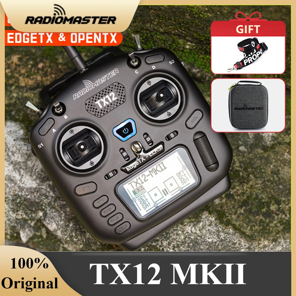 RadioMaster TX12 MKII Mark 2 MK2 Radio ELRS EdgeTX OpenTX FCC LBT(EU) 16CH Compatible Radio Control Transmitter Original