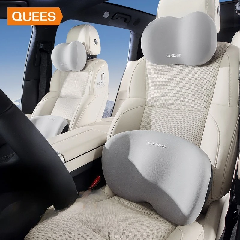 

Car Headrest Pillow Set Auto Lumbar Waist Support Memory Foam Seat Neck Protective Cushion Car Neck Pillow Interior Accessories