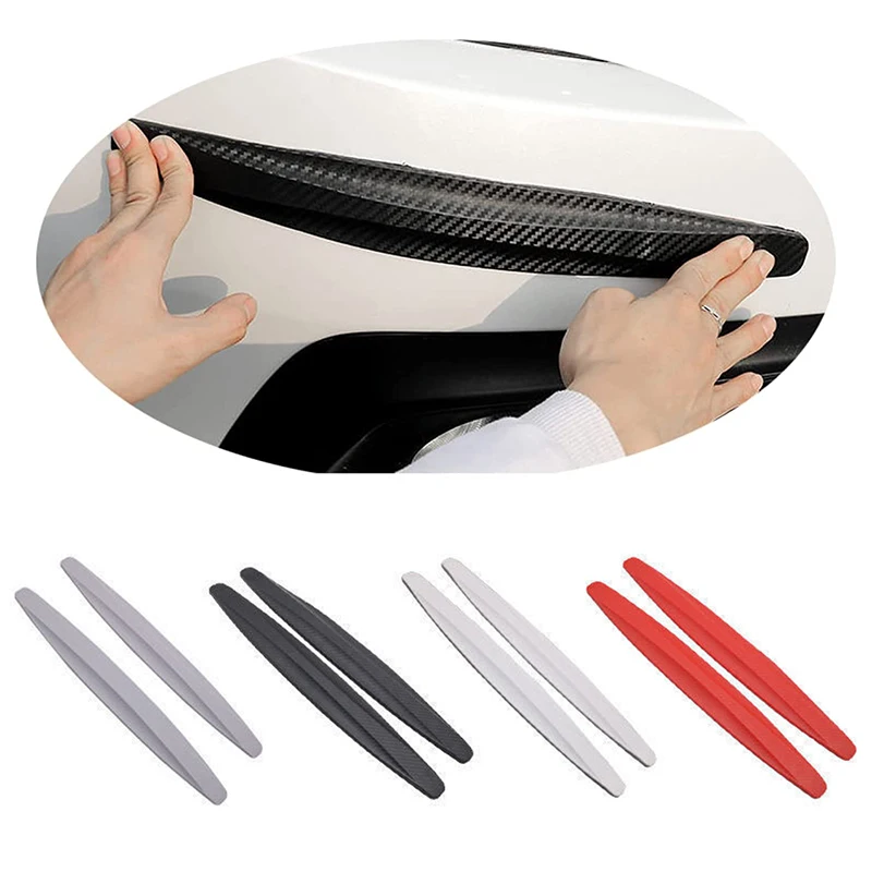 

2Pcs Auto Car Anti-collision Protector Strip Bumper Guard Corner Protection Strips Scratch Protector Crash Blade Accessories