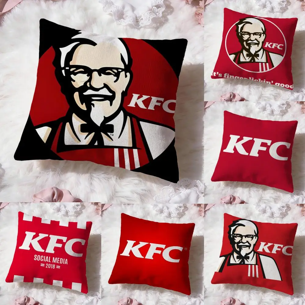 Funda de cojín KFC con logo clásico, funda de almohada Reversible de primera comodidad, diseño dos en uno para cualquier habitación y Interior del coche