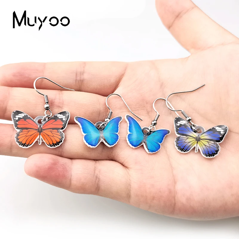 2021 New Cartoon Chubby Colorful Parrots Epoxy Acrylic Resin Fish Hook Earrings Handmade Jewelry Dangles