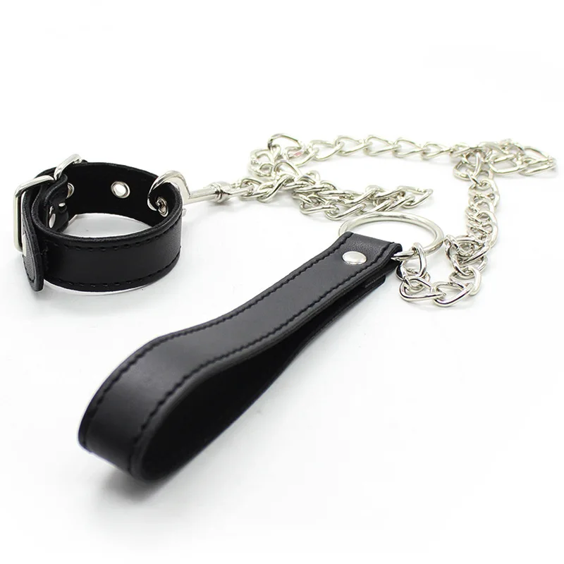 Penis Ring Bondage Cock And Ball Chastity Cage Leather Scrotum Leashes Sex Toys For Men BDSM Sex Shop Leather Chastity Cage