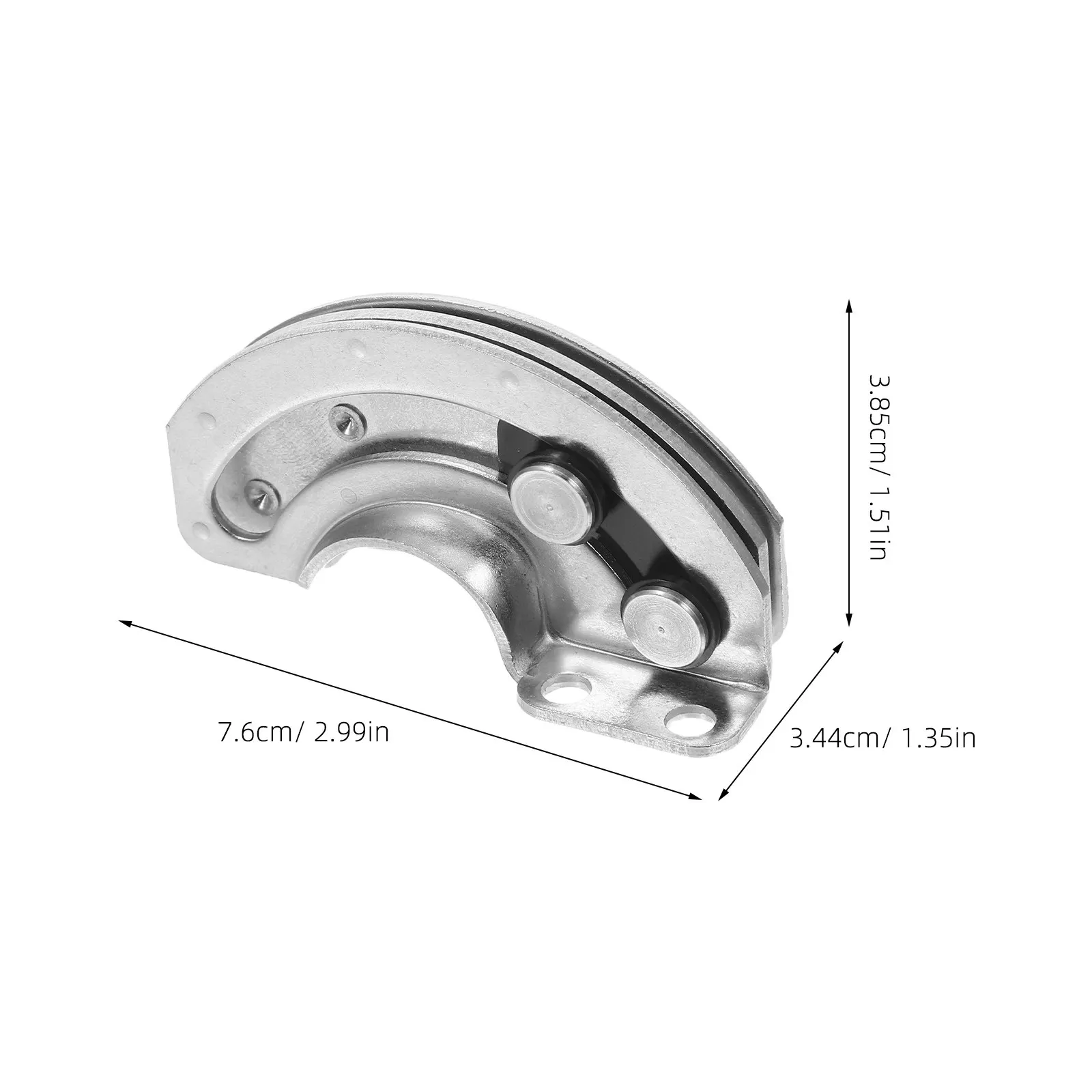 Smooth Gliding 180 Degree Hinge for Curved Glass Doors Stainless Steel Slide Hinge Ideal for High Traffic Areas Like Hospitals
