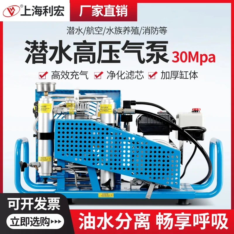 Air respirator high pressure air pump 30mpa diving bottle pump 20mpa