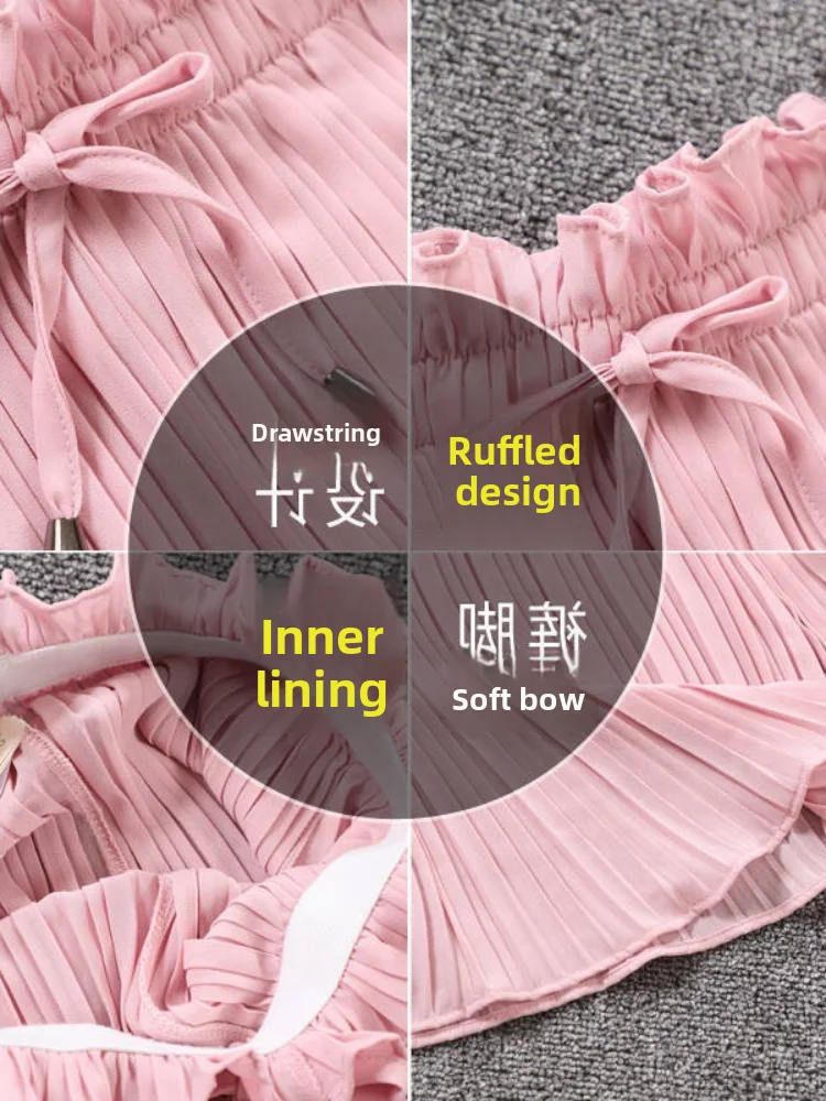 

Модные, устойчивые к комаров широкие брюки для девочек, летняя одежда для малышей, модные детские длинные брюки 2024, женская мода