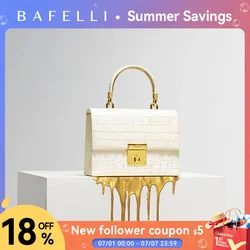 BAFELLI MULHERES SACO NOVO ESTILO DE MODA LADY ELEGANTE FÊMEA HANDBAG K OURO GENUÍNO OURO OURO LUXO MARCA PURSO 2023