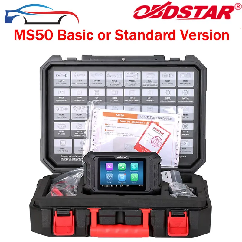 OBDSTAR MS50 Basic Or Standard Motorcycle OBD2 Scanner Motorbike Diagnostic Key Program and ECU Tools MS50 Online English Only