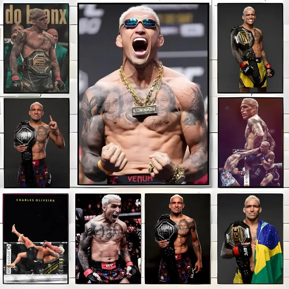 Mma Charles Oliveira Poster Wall art print art suitable for living room bedroom bar parlor home decor gift