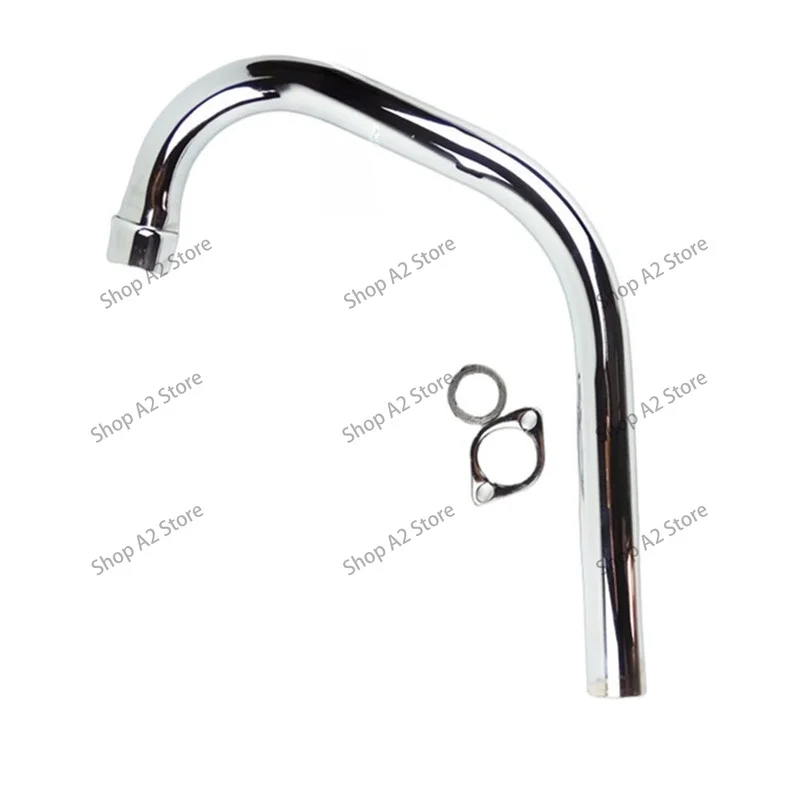 CG125 Motorcycle Exhaust Pipe Front Section, Retro Modified Header Pipe for Motorbike