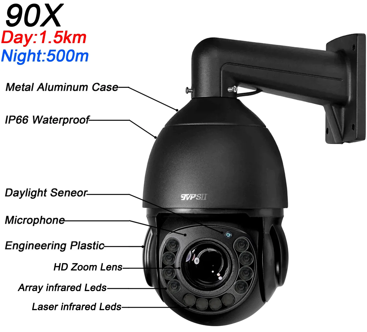 Imagem -03 - Auto Tracking Camhi 8mp 4k Infravermelho 90x Zoom Óptico Áudio 360 ° Câmera de Segurança Ptz em com Fio Wifi 4g 5g Sim Max.512g Preto