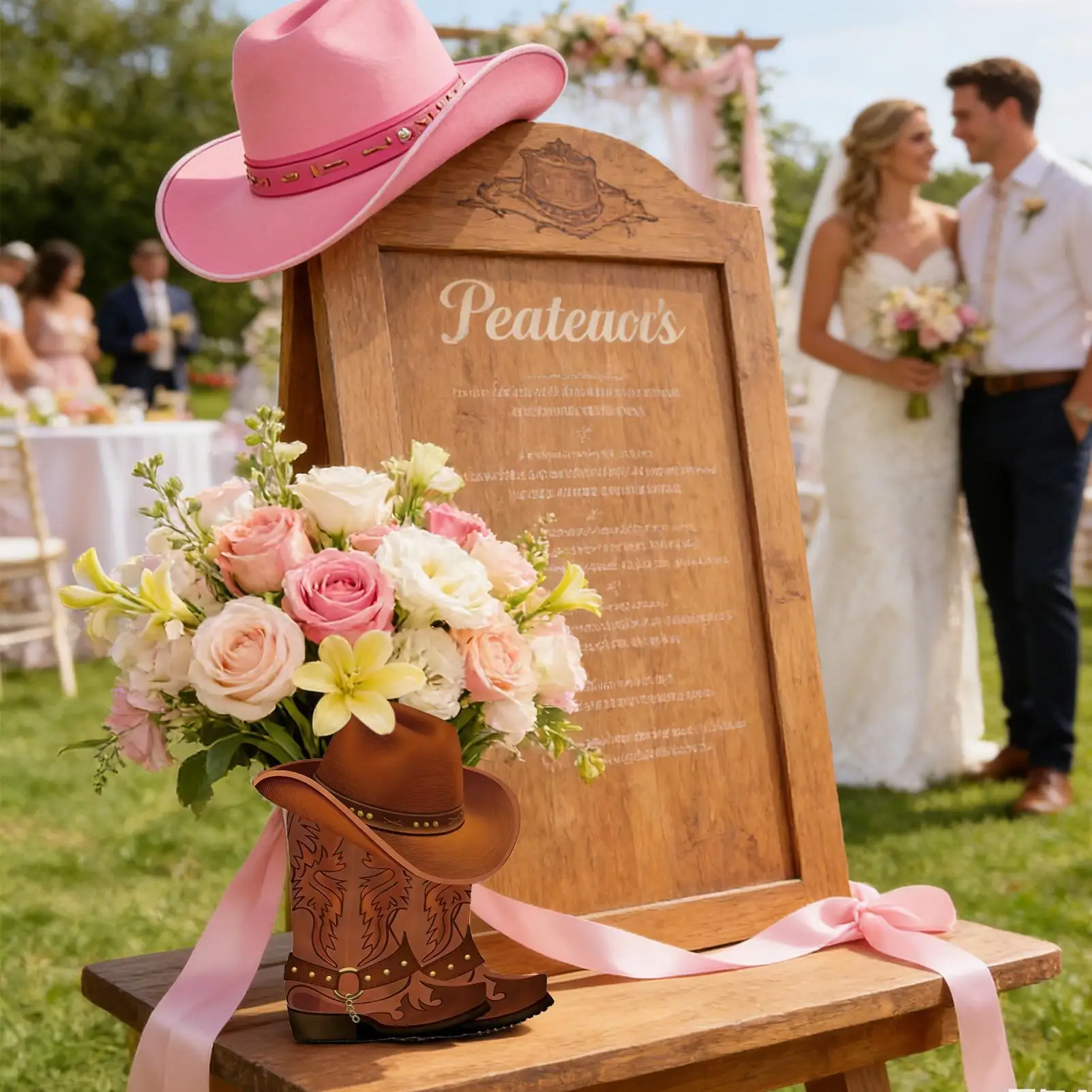 

Бумажная ваза в форме ковбойских сапог для цветов, 8 штук, для декора на свадьбу в стиле вестерн, центральное украшение для дня рождения, фермы, дома, патио