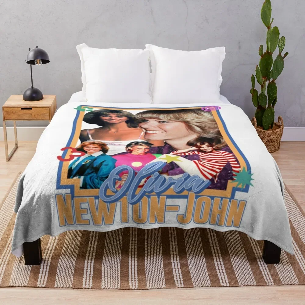 

Olivia Newton John Throw Blanket Loose Weighted Luxury Brand Blankets