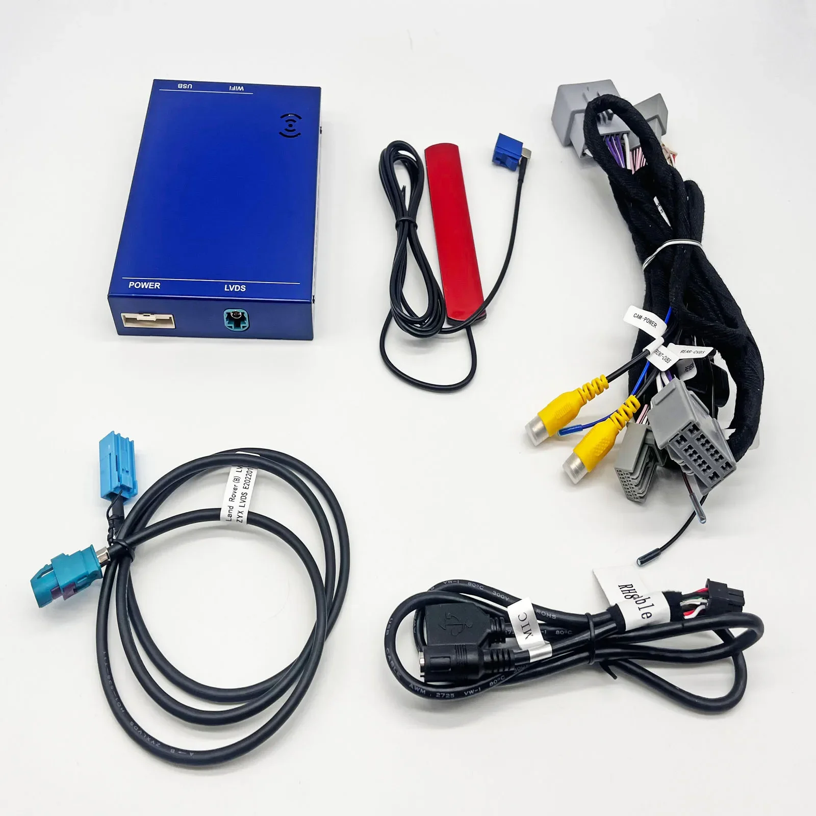Kit de adaptación de interfaz de caja decodificadora de actualización de pantalla de 8 pulgadas Carplay inalámbrico Android Auto para JAGUAR para Land Rover Bosch