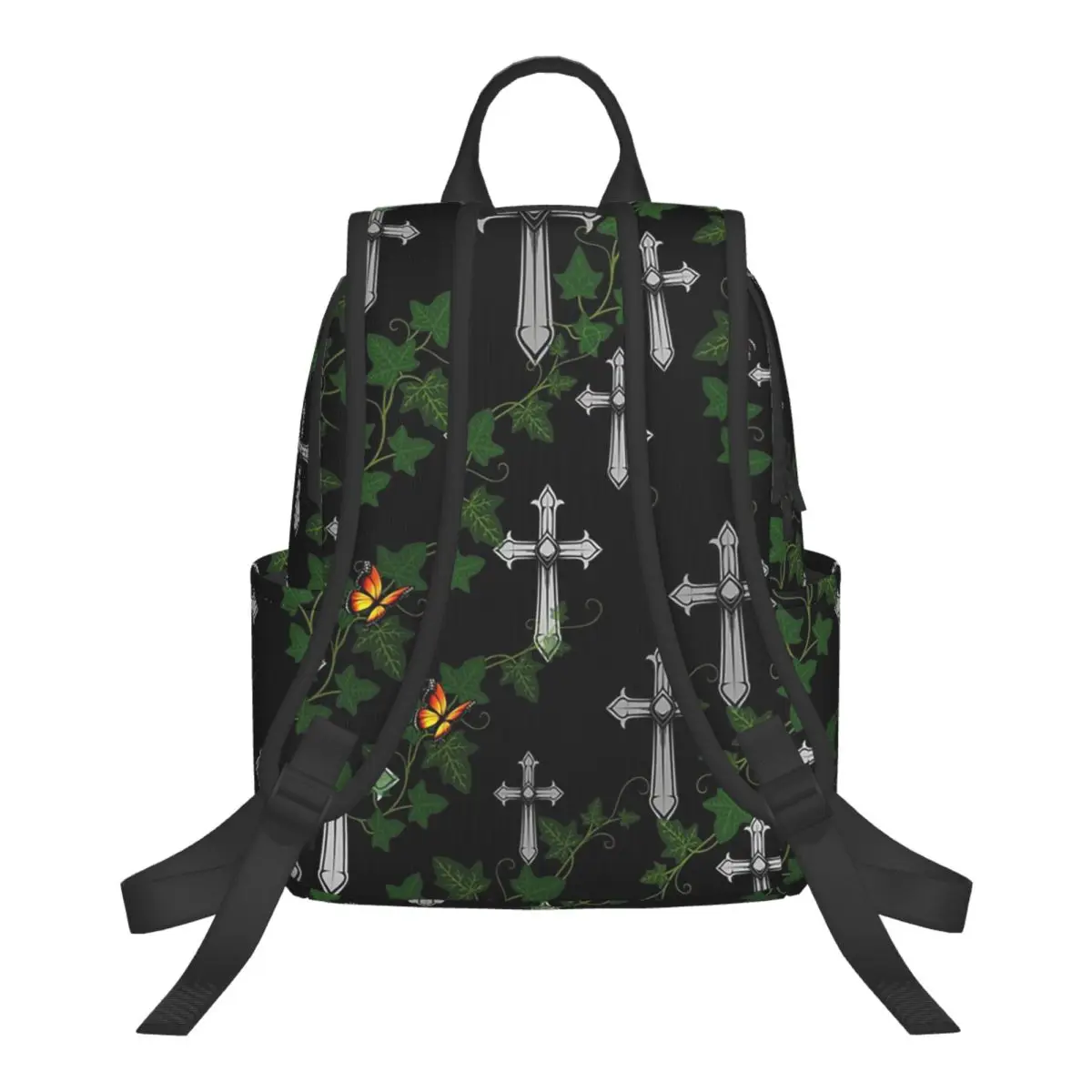 Gothic Cross Student Backpack School Bag Hiking Travel Daypack for Men Women Bookbag Shoulder Bags