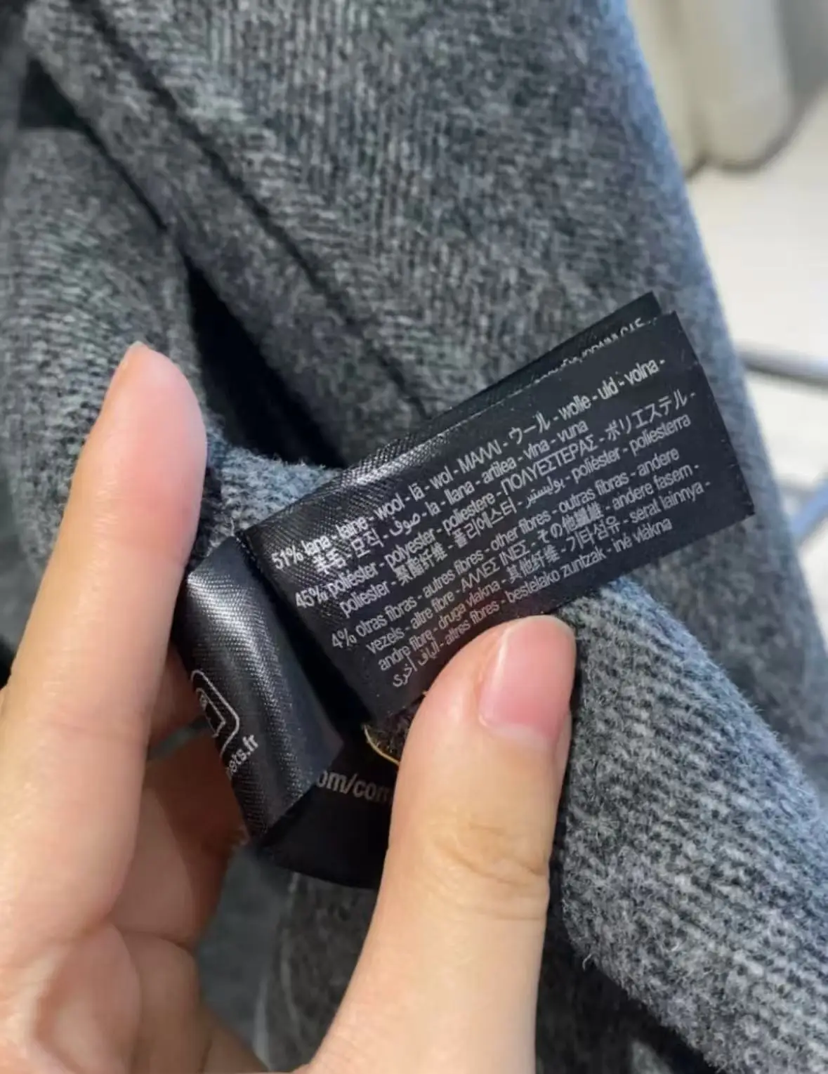 معطف صوفي نسائي أصلي من مزيج الصوف باللون الرمادي 2025 مع حزام، معطف صوفي طويل من الصوف على الوجهين #6