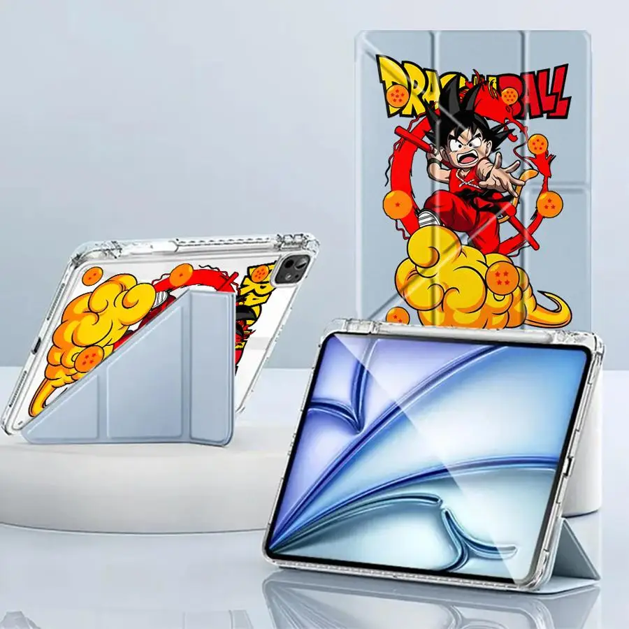 

Чехол-подставка D-Dragon Balls Son Goku Y-Fold для планшетов iPad Pro 11-го, 10-го, 9-го, 8-го, 7-го поколений, 12.9-дюймовых Pro 2025, Mini 6, 7, Air 4, 5, M3