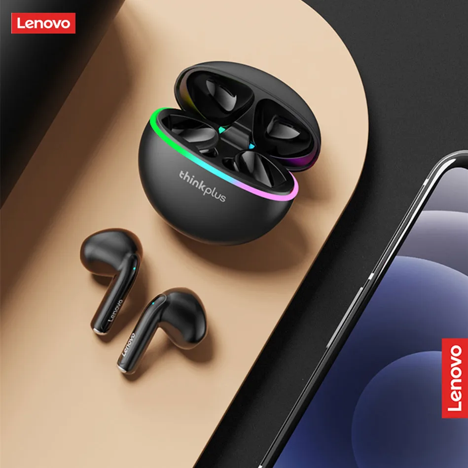 Wersja aktualizacji Lenovo HT38 Bezprzewodowe słuchawki Bluetooth 5.3 Oryginalny zestaw słuchawkowy Lenovo XT97 Słuchawki sportowe Podwójny tryb z mikrofonem