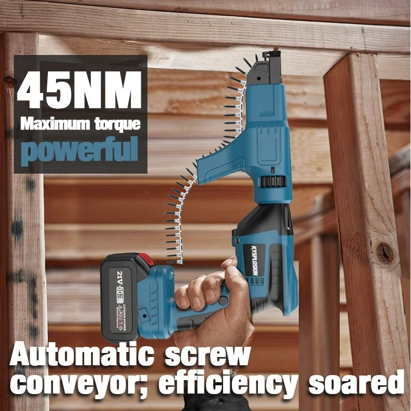 2in1 Brushless Electric Lithium Screwdriver Strip Screw Gun Dual Function pistol fixing nails in the wall For Makita 18V Battery view 3