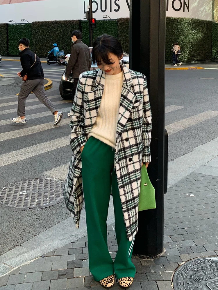 

Women's ort Sve Knitted round Ne Base irt Autumn Winter Sweater Beige Color Commute Sle Simple Design Regular Fit