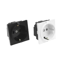 EU socket schuko black eu socket 16a power extension wall socket european germany korean European standard power socket E-08 4.8