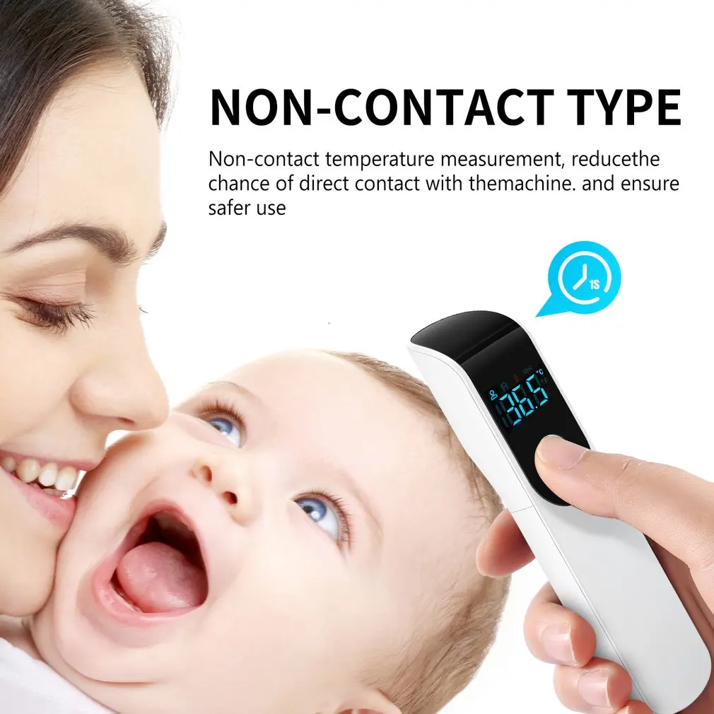 IR-FM01 Portable Infrared Forehead Electronic Body Thermometer Mini Celsius Fahrenheit Non Contact Handheld For Child Adult Use