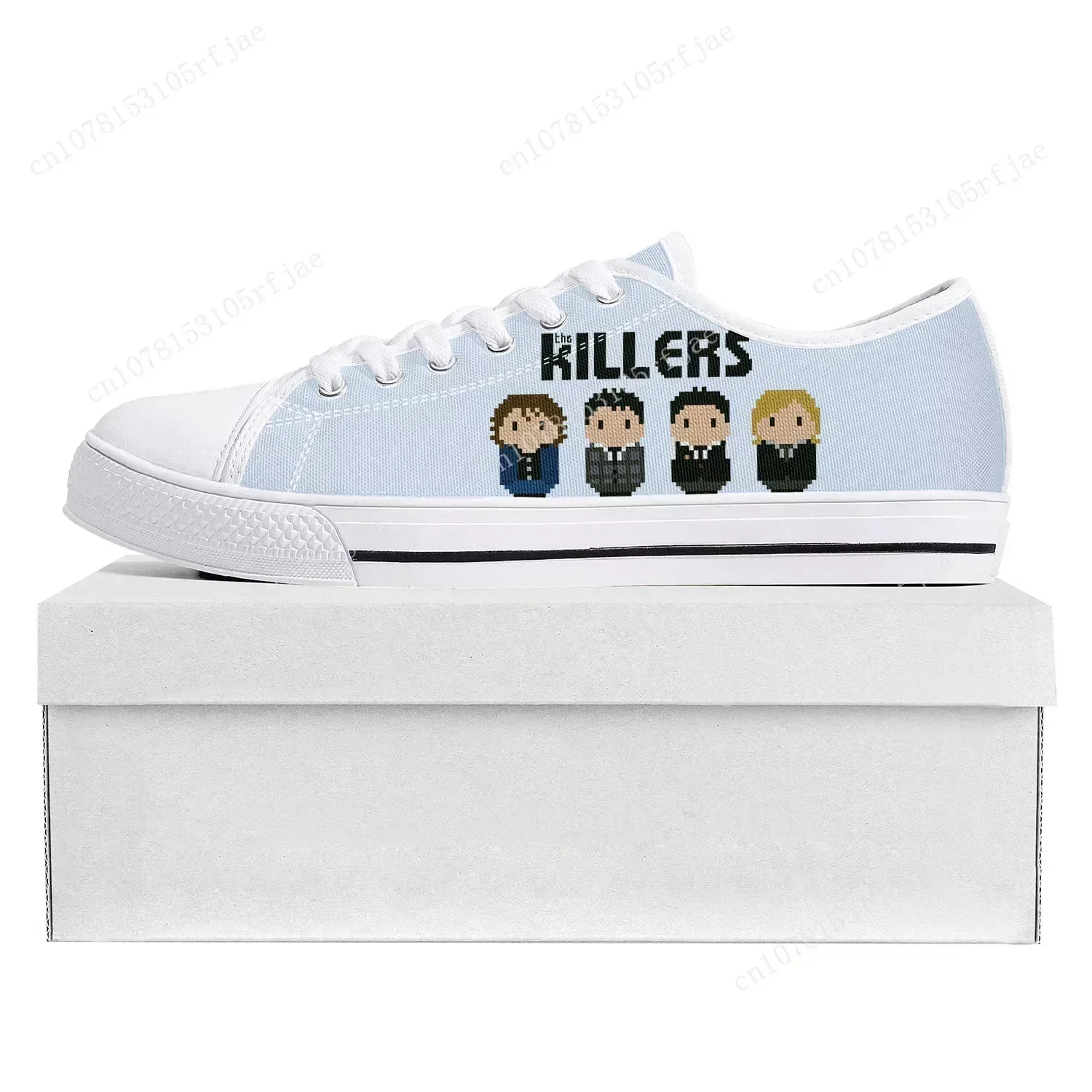 

The Killers Rock Band Low Top High Quality Sneakers Mens Womens Canvas Sneaker Prode Casual Couple Shoes Custom Shoe