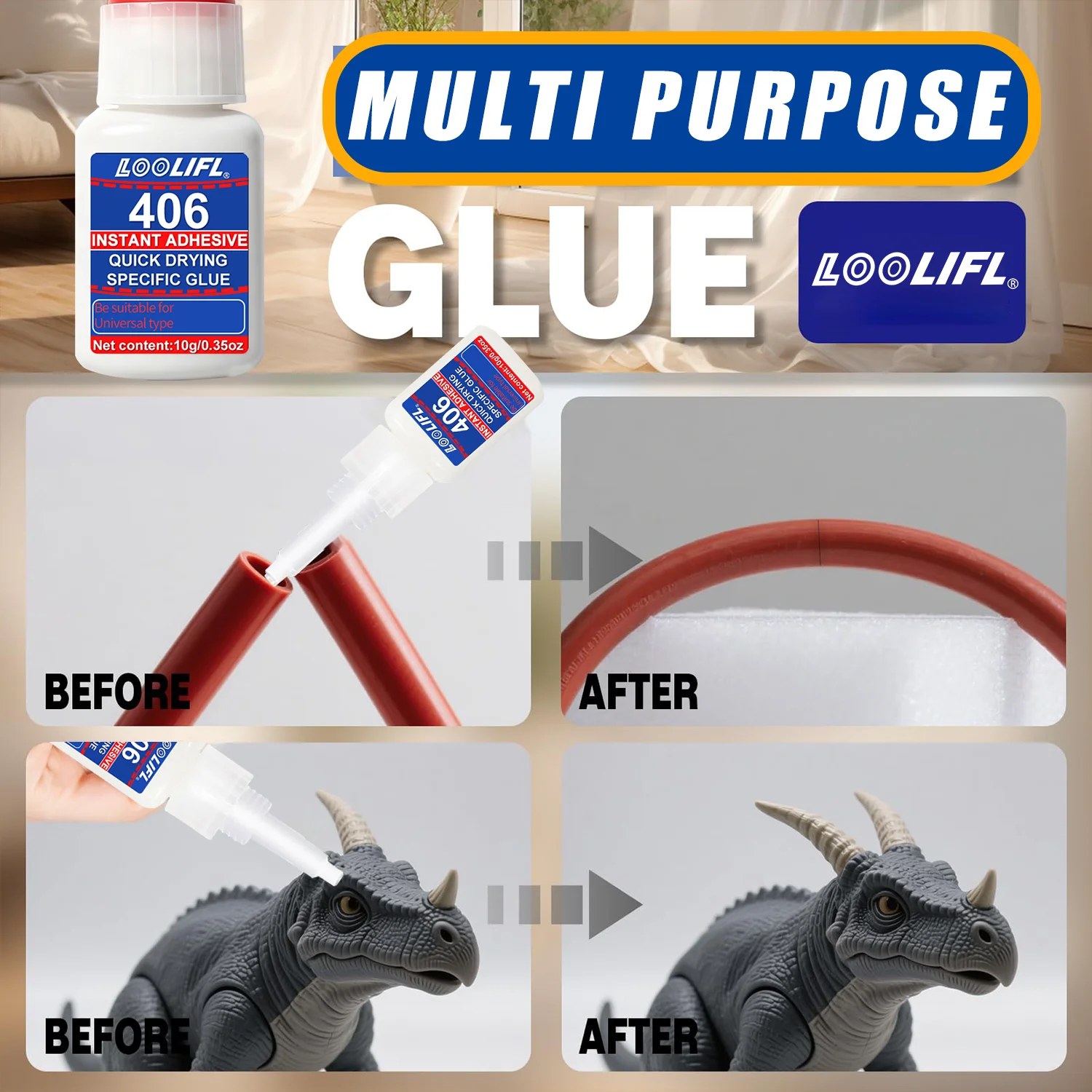 New Fast‑Curing Super Glue Clear Transparent High Bond Instant Adhesive For Metal Wood Ceramic Leather Shoe DIY Craft Repair 10G view 3