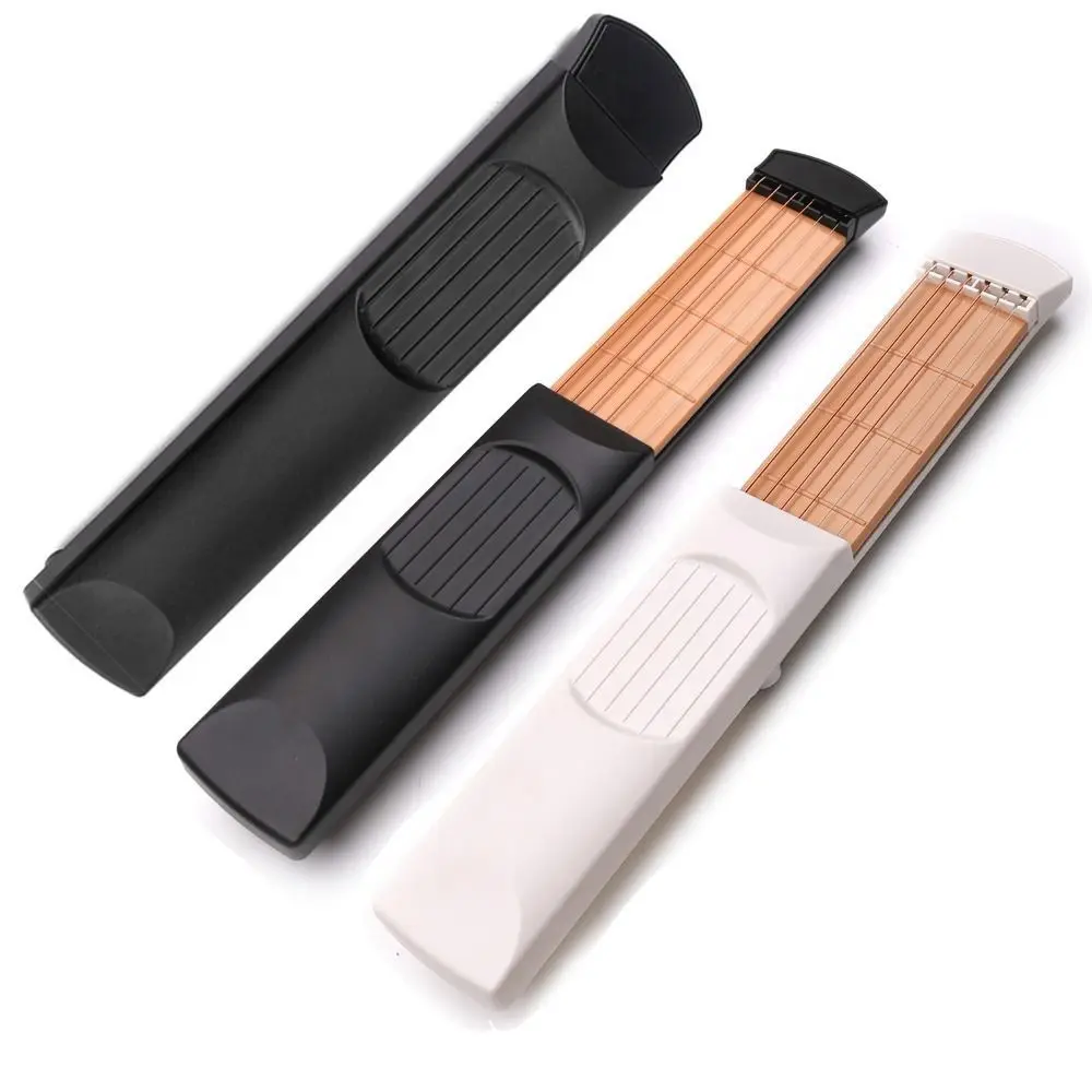 

Карманная гитарная решетка для ползания, 6 струн, 1 комплект, 4/6 искусственных кордов, тренировочный портативный тренажер для шеи, тренировочная гитара