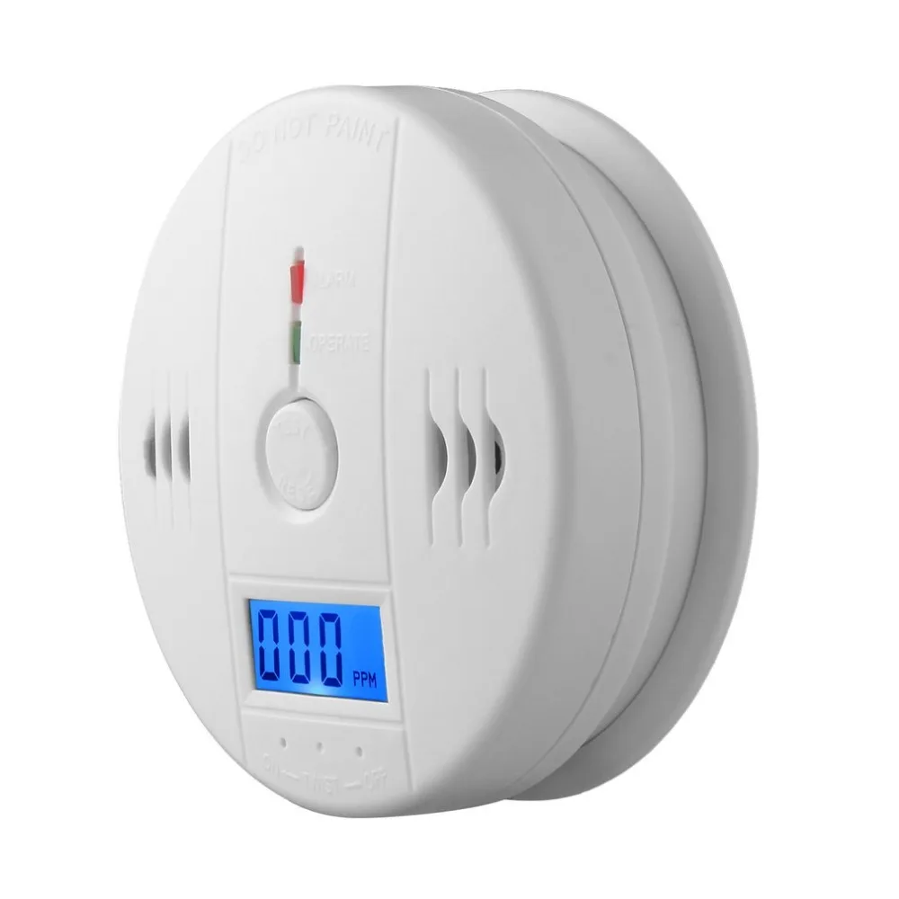 Sensitive Wireless CO Detector, Monóxido de Carbono envenenamento Sensor, Fumo e Gás Alarme de Alerta, Indicador LCD, Casa