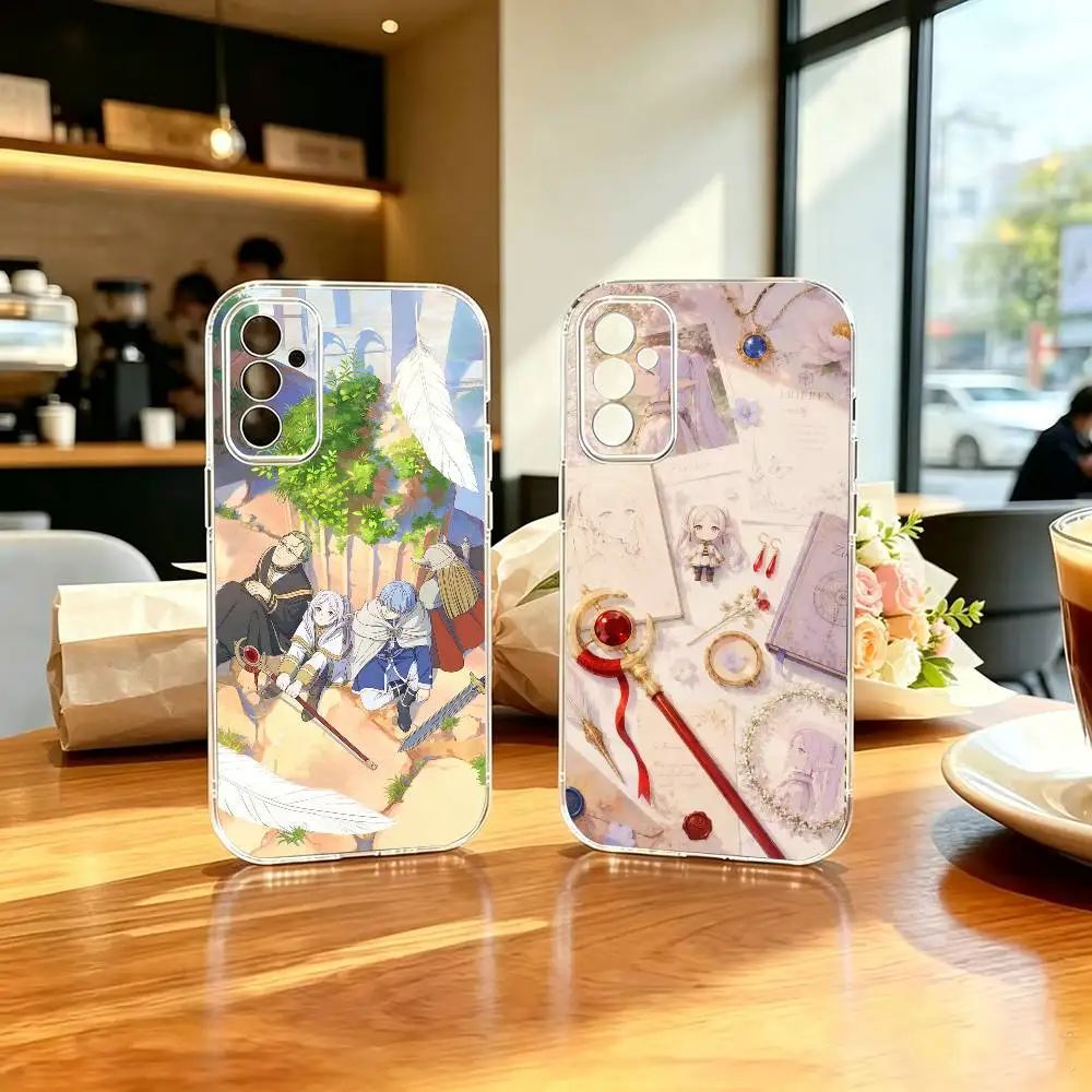 Millennium-old Elf Fantasy mage F-Frieren  Basic Phone Case For Samsung A71, A70, A52, A51, A40, A30, A20 Transparent Cover