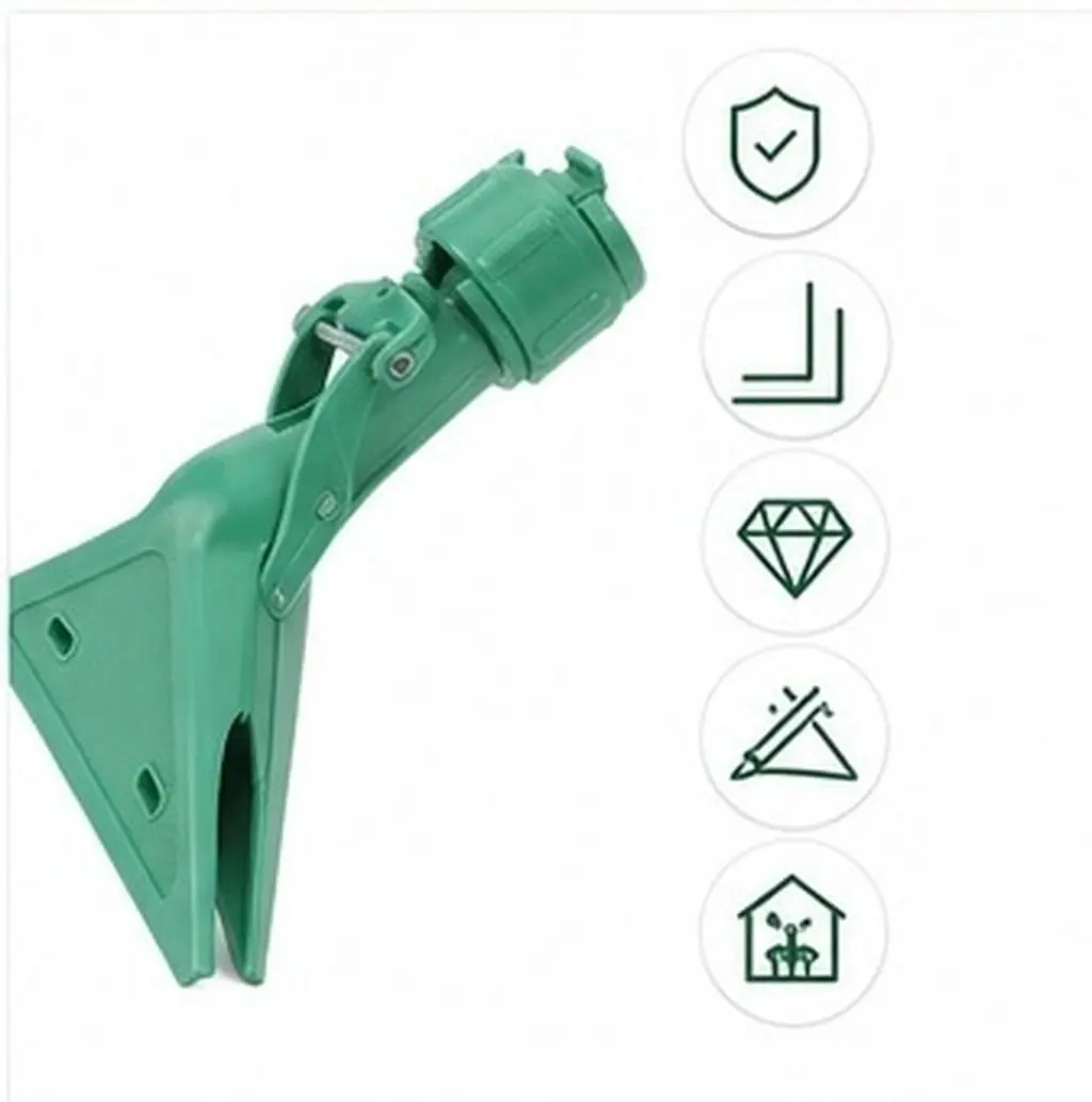 Bathroom Mop Clamps Heavy Duty Plastic Mop Head Connector Rod Clip Replacement for Home Commercial Floor Cleaning