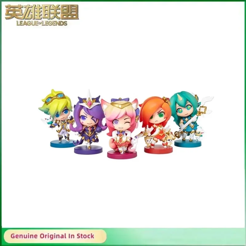 

Original LOL League of Legends Ahri Syndra Miss Fortune Soraka Star Guardian Vol.2 Game Statues Action Figures Mini Model Gift