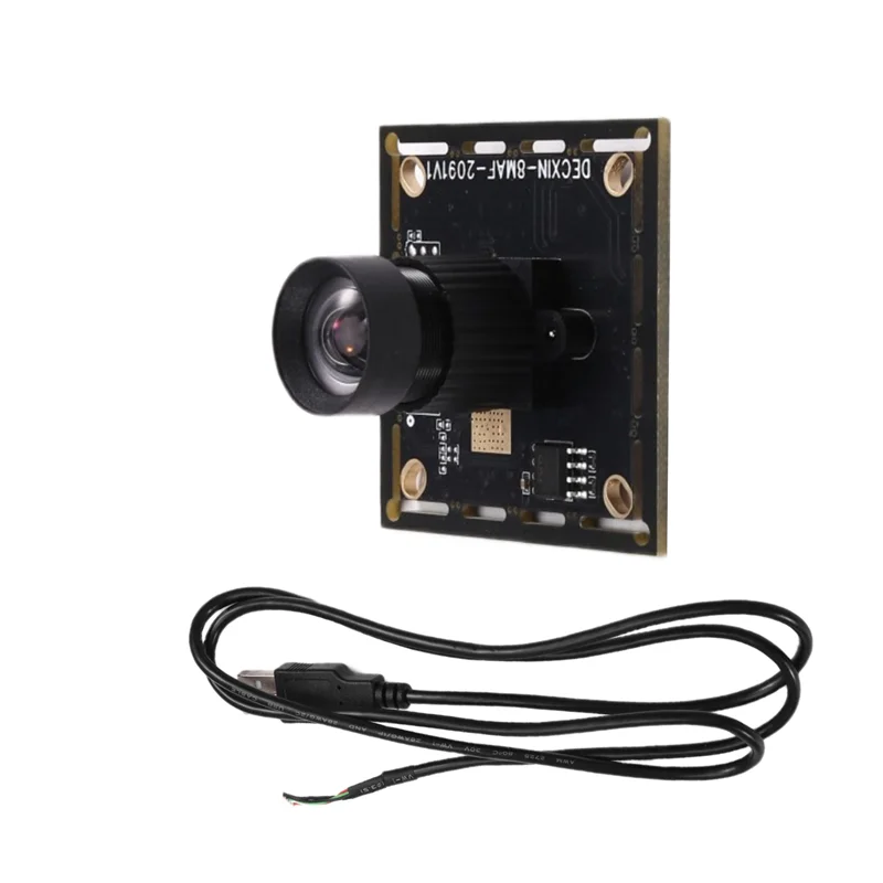Module de caméra B92B-USB HD à mise au point fixe de 78 degrés 8M, caméra industrielle IMX179, sans pilote avec câble USB de 1M