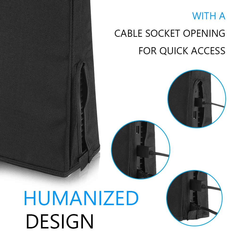 Vertikale/horizontale Staubschutzhülle, kratzfest, Staubschutz, abnehmbare, staubdichte Schutzhülle, 1680D Oxford-Stoff für PS5 Slim Konsole