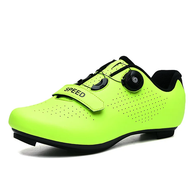 Men's and Women's Cycling Shoes, Mountain Bike Lock Shoes, All Season Hard Soled, Breathable, Sports Assisted, Road Racing Shoes