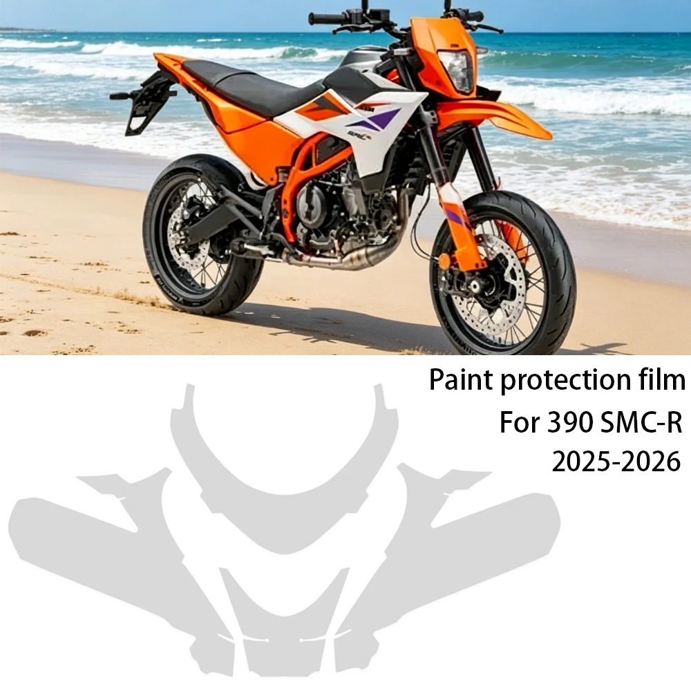 

For 390 SMC-R 390 SMC R 390SMC R 2025-2026 TPU Motorcycle PPF Protective Film Fairing Anti-scratch Transparent Film 7.5Mil