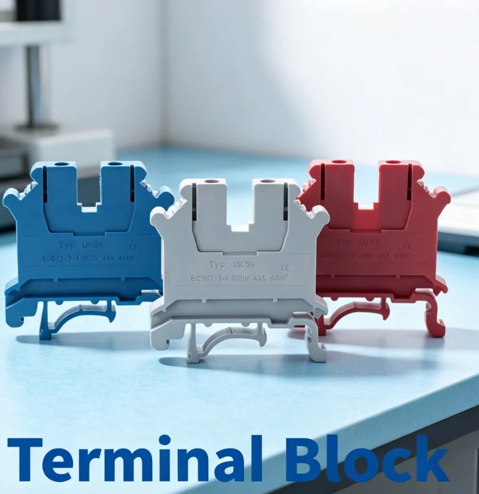 High-Current UK Terminal Blocks: 150A/1000V, PA66 Nylon, Ni-Plated Copper, Marker Clips, CE/BST