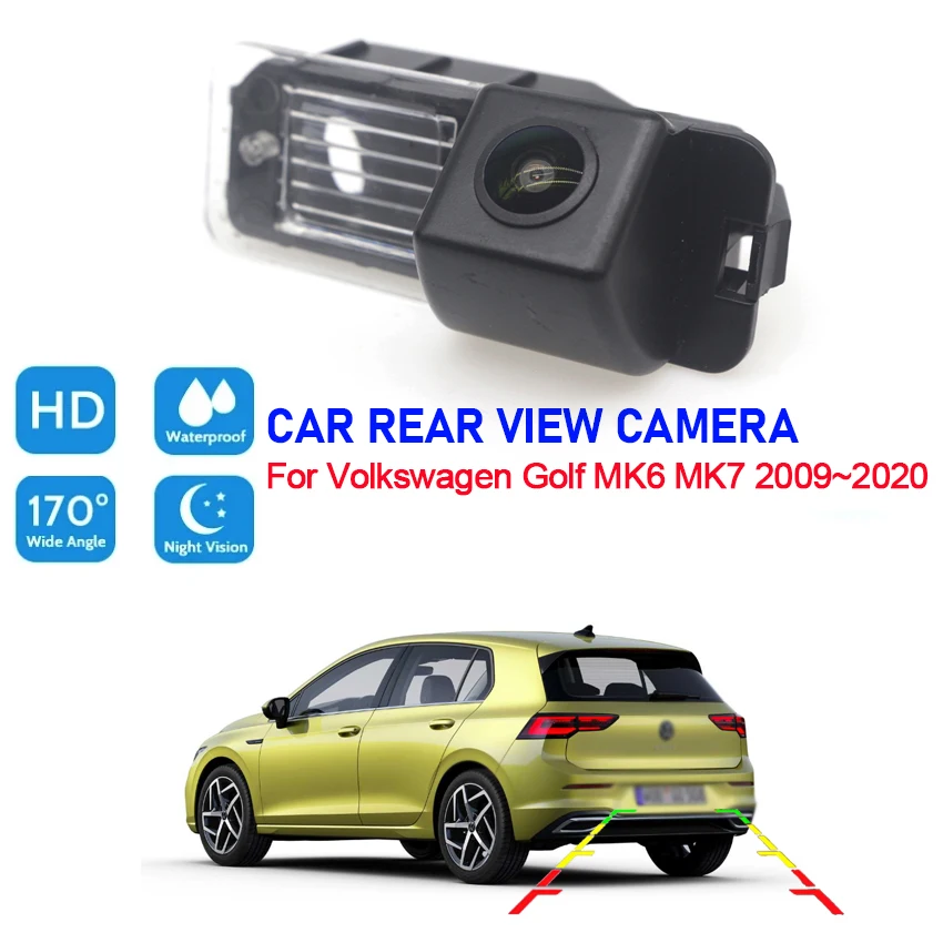 

HD Waterproof 1080*720 Fisheye Rear View Camera For Volkswagen For VW golf MK6 MK7 2009~2020 Car Reverse Parking Accessories