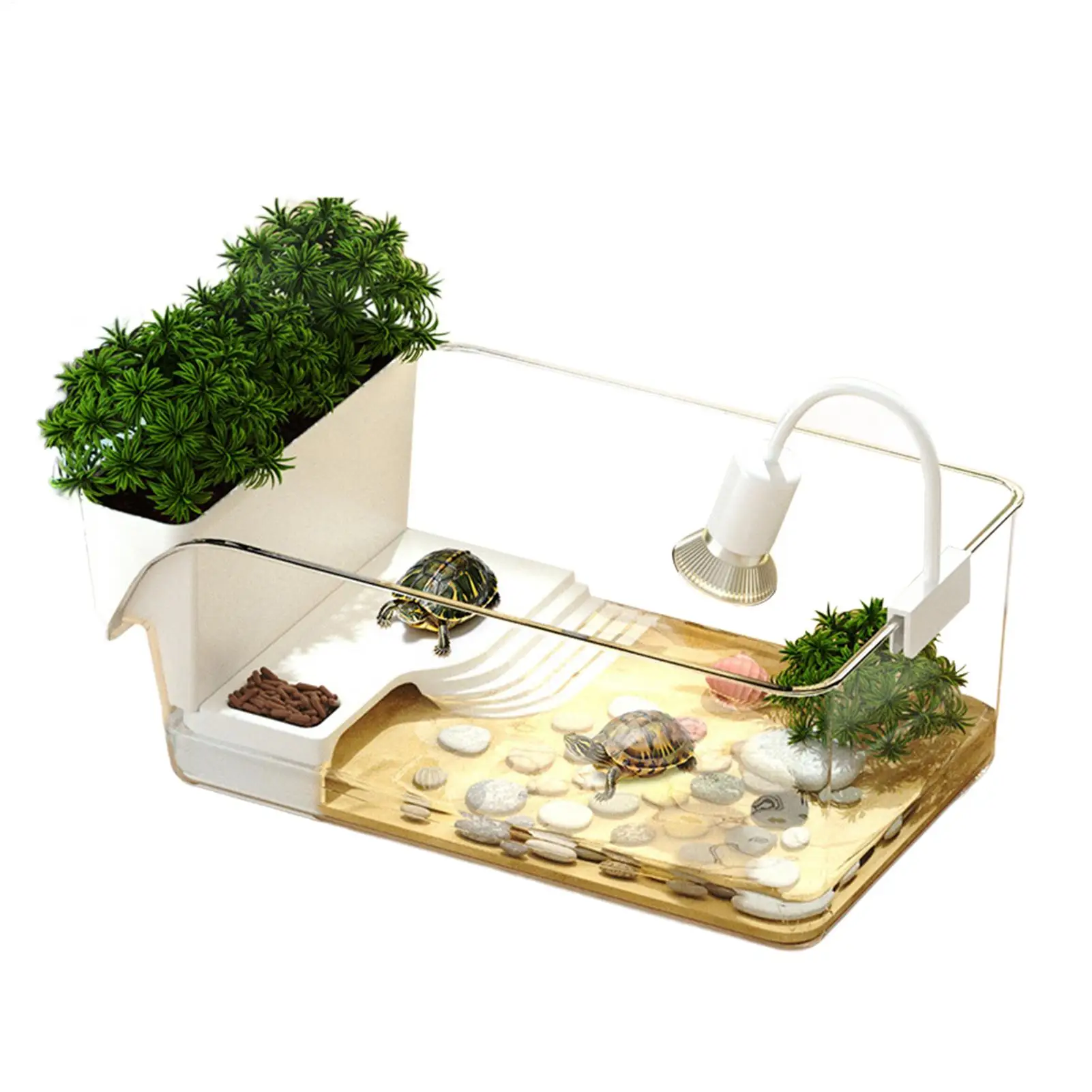 Wasser Schildkröte Tank Kunststoff Reptil Schildkröte Schildkröte Tank Aquarium Drop Beständig Hydrokultur Tank Aquarium Schildkröte Ruhen Box