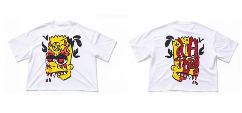 2026 new Best-Seller Trending Cartoon Monster Character  Oversized Short Sleeve Tee Streetwear Enthusiasts Daily Wear Item
