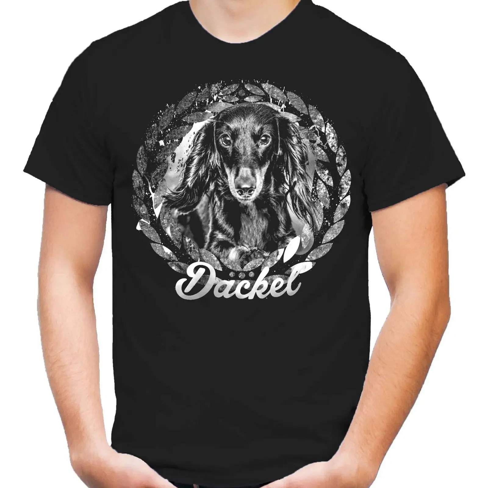 Dachshund T Shirt Natural Labrador M1 Dog xl black vintage Washed Stretched homme streetwear Top For Everyday Wear Slightly
