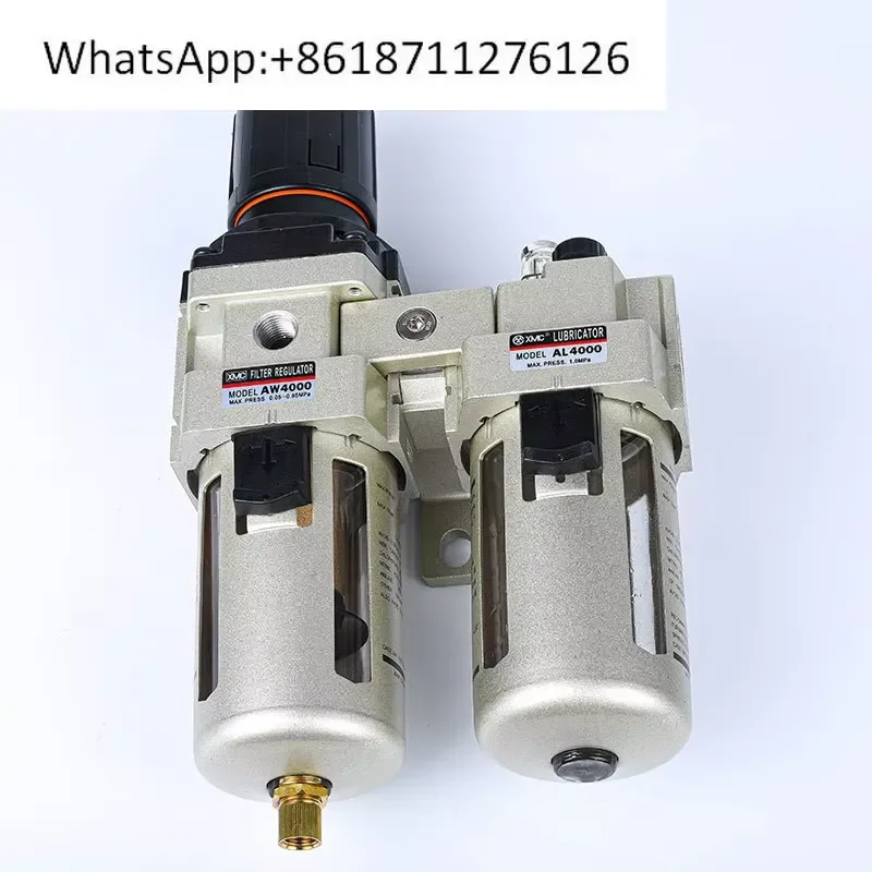1pcs XMC Huayi Air Source Treatment Duplex Pneumatic Filter Regulator Lubricator FRL Unit AC2010-02 AC3010-03 4010-04 5010-06