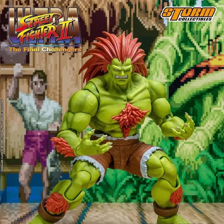 100% In Stock Original Storm Toys St Ultra Street Fighter Ii The Final Challengers Blanka Anime Collection Figures Model Toys