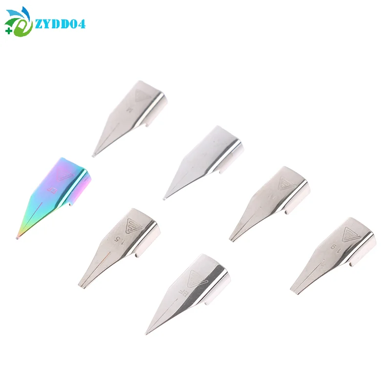 ●3Pcs 757# Fountain Pen Nib Accessories Dazzling F/EF/M Art Nib School Supplies image 3