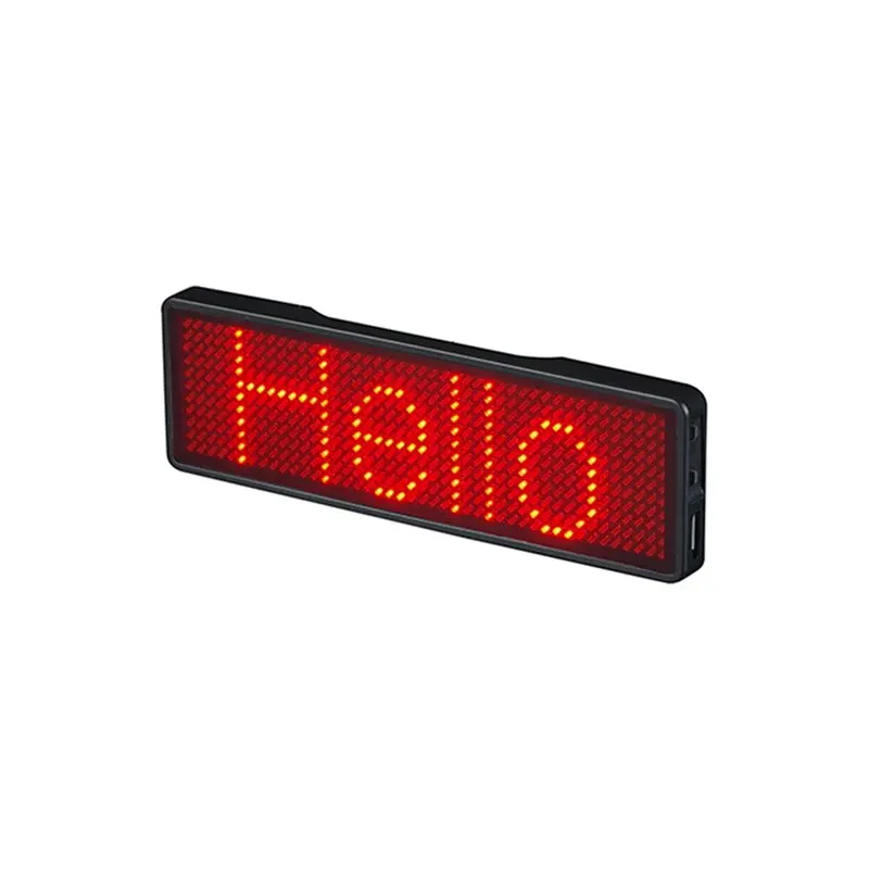 ABGE-2X Bluetooth LED Name Badge Rechargeable Light Sign DIY Programmable Scrolling Message Board Display LED,Type 3
