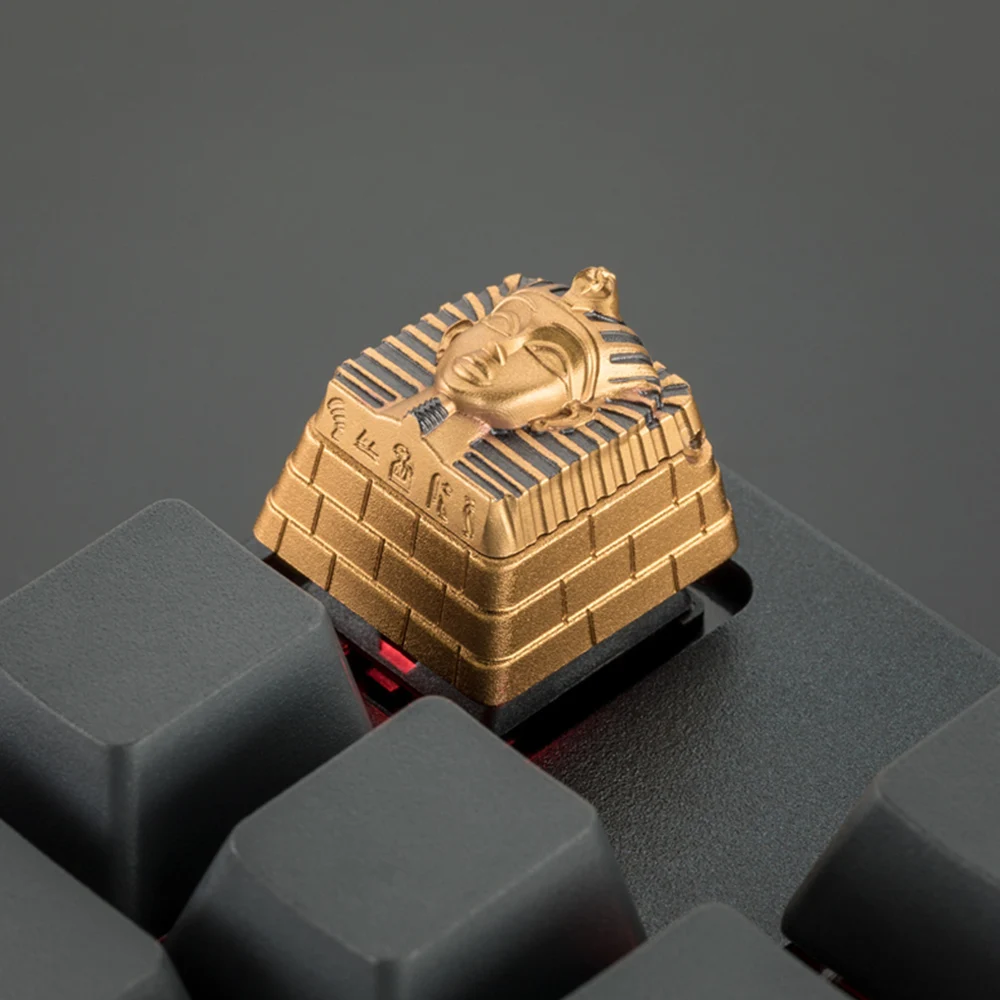 Mechanical Keyboard ESC Keycaps Cherry MX Switch Gold Metal Keycaps Can Open Eye Of God Pharaoh Transparent Keycap Custom Gift