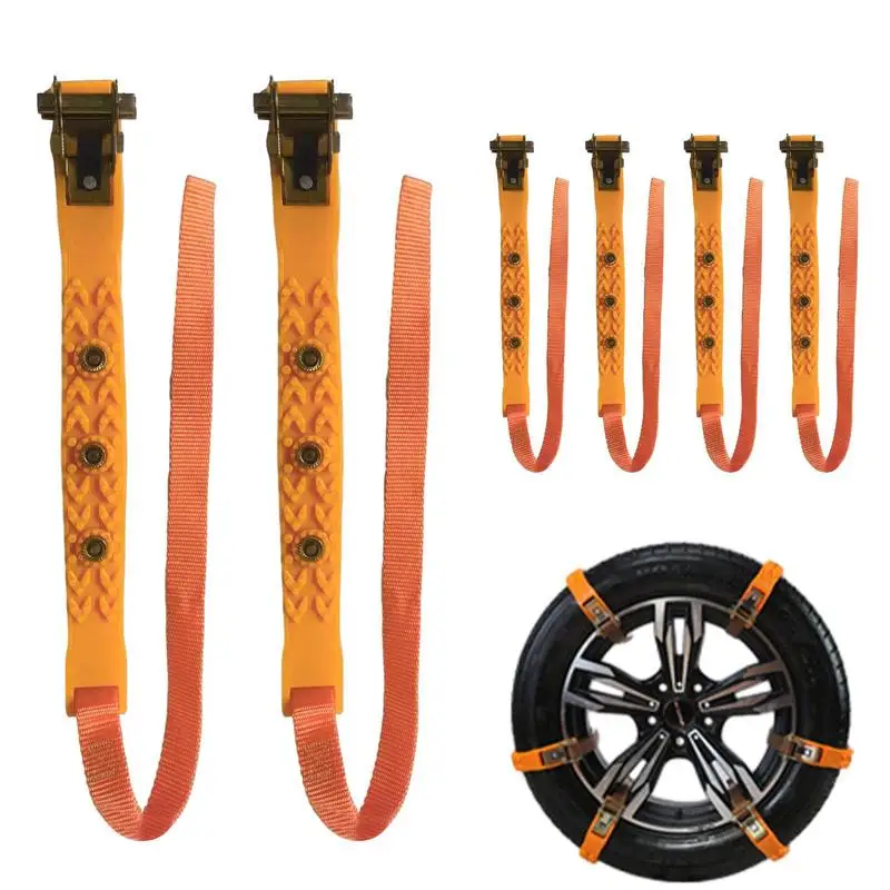 

Snow Chains Anti-Slip And Wear-Resistant Tire Snow Chains With Universal Fit No Shaking Snow Chains For Long-Term Use For Snowy